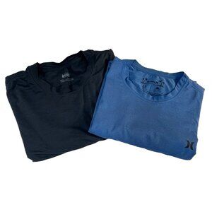 REI & Hurley Men’s Medium Performance T Shirt Lot 2 UPF 50 Athletic Hiking Gym